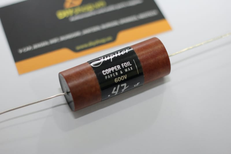 Copper Foil Paper & Wax Capacitors 400V - Jupiter Condenser